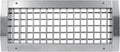 Repa Market 13" x 5" Inch Air Exhaust Grille for Round Ducts - 2 Adjustable Louvre Blades - Galvanized Air Supply Vent Cover - Side Fit Round Surface Canal Ducting from 9.84" to 35.43" Inches