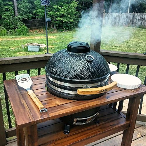 Duluth Forge Table for 18 Inch Ceramic Charcoal Kamado Grill and Smoker