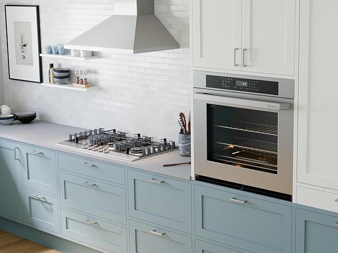 Rangaire RWOS301GS 30" Glass Touch Single Wall Oven - Stainless Steel, Electric Oven, True Convection, Self Cleaning, Easy Reach Racks