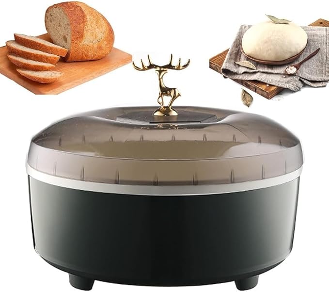 5L Electric Dough Proofer – Versatile Bread Proofing Machine with 30-65°C Temperature Control, Stainless Steel Liner for Yogurt and Natto Making (Green)