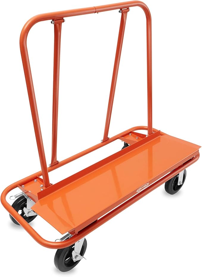 GypTool Heavy Duty Drywall Sheet Cart & Panel Dolly - Orange