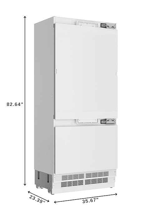 KoolMore Reserve 36 in. Panel Ready Refrigerator and Freezer with Ice Maker and Water Dispenser, Frost Free, 19.7 Cu. Ft. ETL Listed and Energy Star