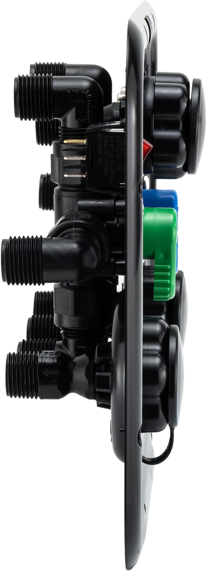 RecPro RV Water Management Panel | Nautilus P2.5 | 7-Function City-Water Fill | Made in America (Black)