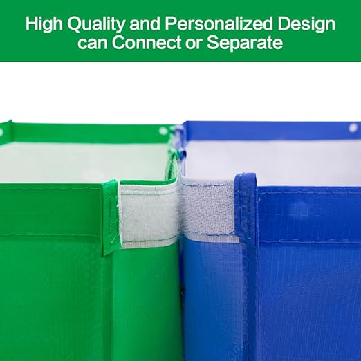 4 PCS Separate Recycling Waste Bin Bags,Reusable Waterproof Waste Baskets for Kitchen Office Home,Indoor Recycle Bins Waste Trash Sorting Organizer