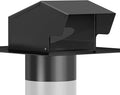 Removable Roof Vents 8 Inch, Hon&Guan Roof Vent Cap Galvanized Steel Bathroom 8 Roof Exhaust Vent for Ventilation System-with Damper, Black.