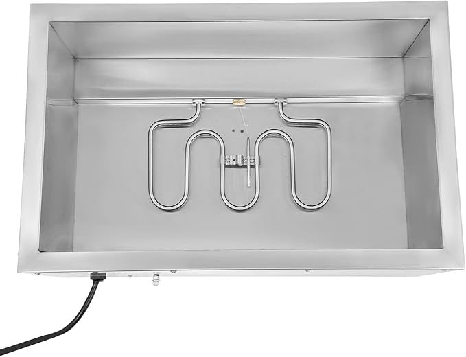 Commercial Food Warmer Stainless Steel Bain Marie Buffet Food Warmer Steam Table Electric Countertop Steam Table Container with 86-185°F Temp Control for Catering Restaurants (4 Pans)