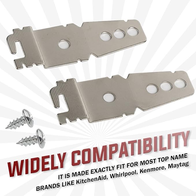 Seentech 8269145 Undercounter Dishwasher Mounting Bracket - Compatible With Kenmore Whirlpool Dishwashers - Repalces: WP8269145, AP6012289, PS11745496, WP8269145VP 8269145- Pack of 2