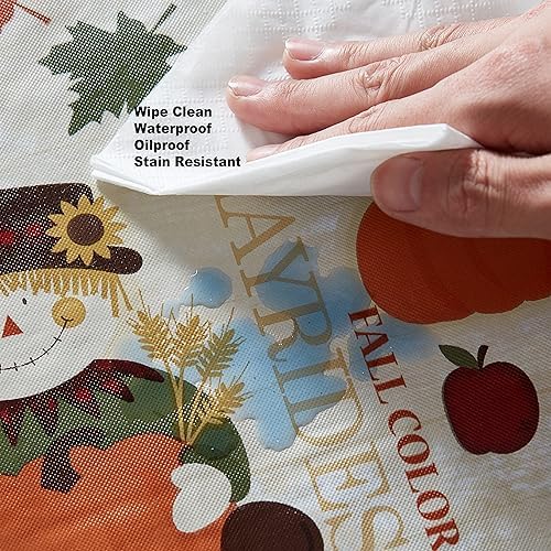 Newbridge Thanksgiving Fall Hayride 52 x 70 Inch Rectangle Vinyl Tablecloth