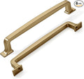 KHTUMEWARE 6 Pack 6-1/4 Inch Cabinet Handles - Champagne Bronze and Warm Brass Drawer Pulls