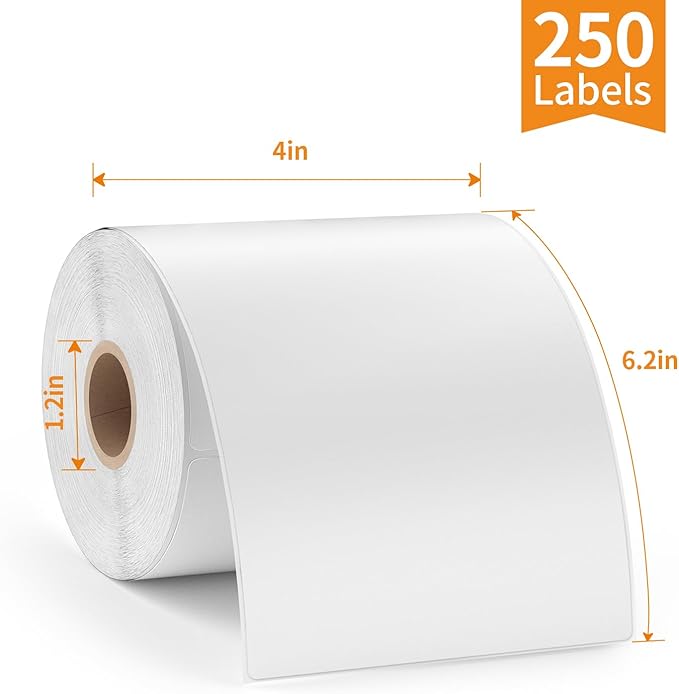 Methdic 4x6 Direct Thermal Shipping Labels for UPS USPS 2000 Labels(8 Rolls)
