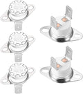 uxcell KSD301 Thermostat 155°C/311°F 10A Normally Closed N.C Adjust Snap Disc Temperature Switch for Microwaves,Oven,Coffee Maker 5pcs,Ceramic Material