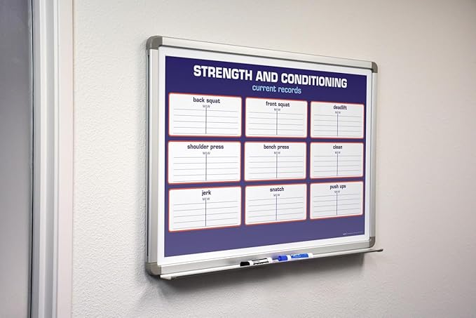 Strength and Conditioning Whiteboard 48" x 36"