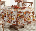 Newbridge Happy Thanksgiving Turkey 70 Inch Round Vinyl Tablecloth