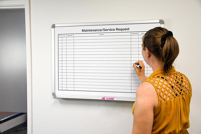 Maintenance/Service Request Whiteboard 60" x 40"