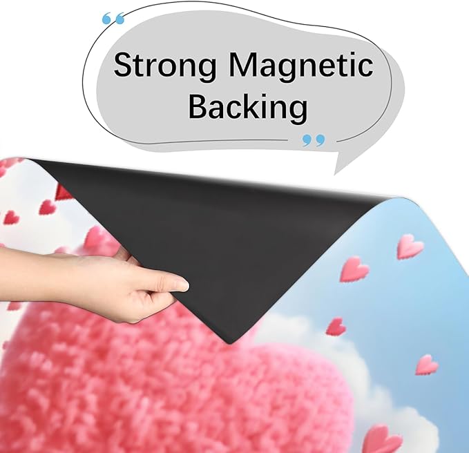 Bicycle Valentine's Day Love Dishwasher Magnet Cover, Reusable Refrigerator Panel Stickers Microwave Front Door Covers Magnets for Kitchen Home Appliances Holiday Party Decorations 23 X 26 in