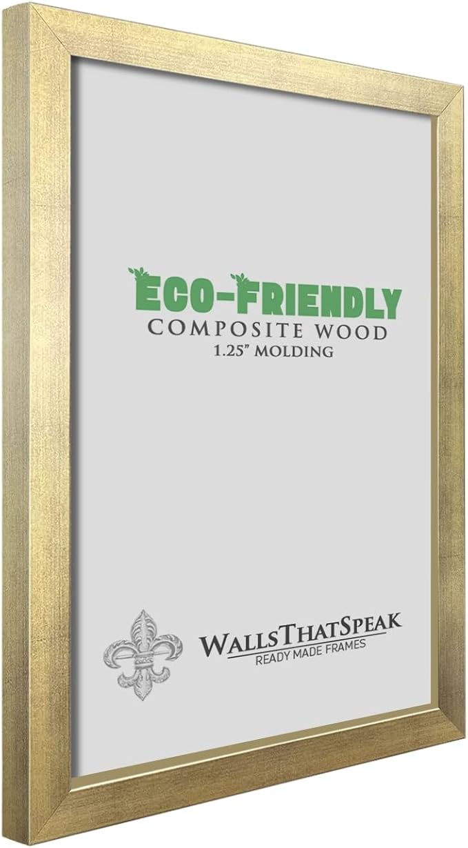 wallsthatspeak 14x24 Gold Picture Frame for Puzzles Posters Photos or Artwork