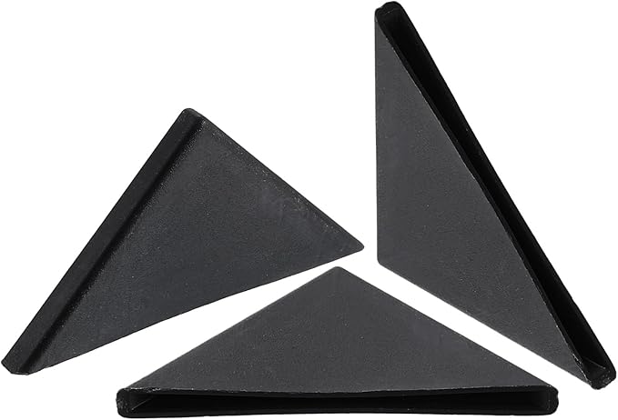 uxcell 20Pcs Plastic Corner Protectors 2x50mm Right Angle Shape Glass Corner Guards Cushion for Corner Protection of Glass, Mirror, Tile, Black