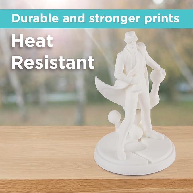 Polymaker ABS Filament 1.75mm Natural, 3D Printer Filament 1.75mm Heat Resistant 1kg - PolyLite ABS 3D Printing Filament 1.75mm, Strong & Durable, Dimensional Accuracy +/- 0.03mm
