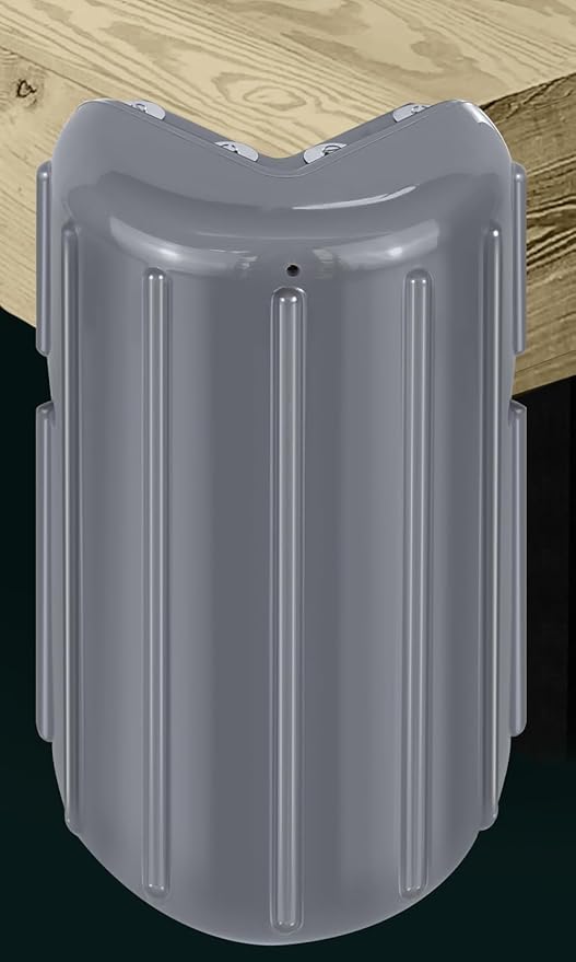 Dock Bumpers Dock Corner Bumper Fender Marine Boat Dock Bumpers for Edge Corner,Inflatable Dock Protection,Soft UV-Resistant Marine-Grade Vinyl,Stainless Steel Mounting Hardware Included,8"x16"