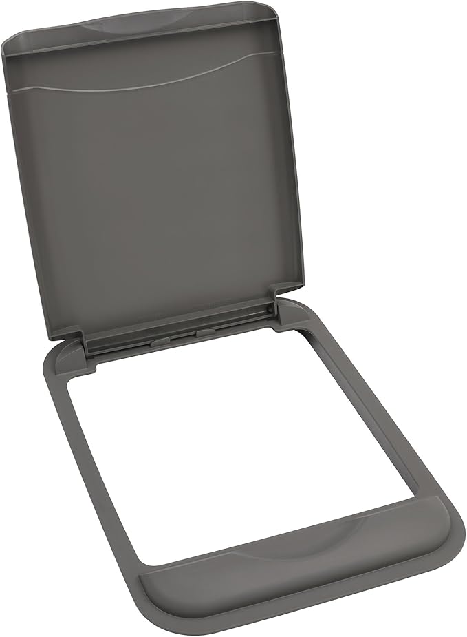 Rev-A-Shelf 50 Qt Under Sink Garbage Can Lid, Kitchen and Bathroom Cabinet, Replacement Plastic Trash Bin Lid Only, Gray, RV-50-LID-13-1-40, 2 Pack