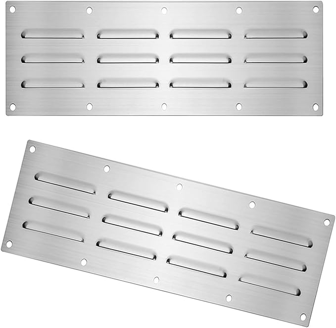 2 Rustless Ventilation Canopies Tall Efficiency Grilles Low Maintenance for Kitchen Bathroom Oxidation Immune Fretwork