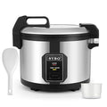 SYBO Commercial Rice Cooker and Warmer, 60 Cups Cooked (30 Cup Uncooked) Large Rice Cooker with Hinged Lid, Non-Stick Insert Pot, Stainless Steel Exterior