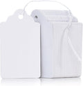 Uniclife 200 Pcs Price Tags 1.8 Inch Writable Price Labels White Price Display Tag for Pricing Clothing Jewelry Gifts Blank Hang Tag Merchandise White Marking Tags with Strings, 1.8" x 1"