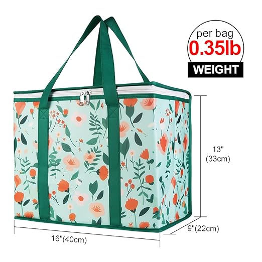Bodaon 5-Pack Cooler Insulated Food Delivery Bag, Thermal Hot Pizza, X-Large Bags for Grocery/Catering/Shopping, Rideshare Delivery Bag, Large Cold Frozen Accessories, Flower