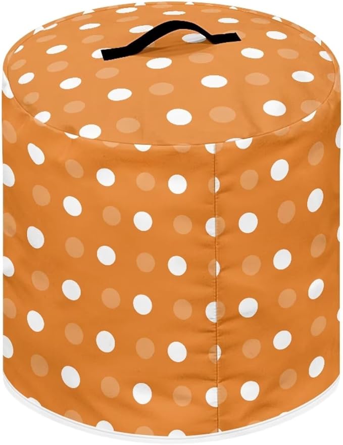 Dust Cover for 8 Quart Pressure Cooker Air Fryer Rice Cooker Small Appliance Covers, Washable Air Fryer Dust Cover for Kitchen Counter- Orange Polka Dot