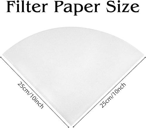 10" Fryer Oil Filter 25pcs Non Woven Cooking Oil Filter Grease Filters for Deep Fryer Maple Syrup Filter Cones White Beeswax Filters for Hotels Restaurants Cafes Food Trucks Kitchens