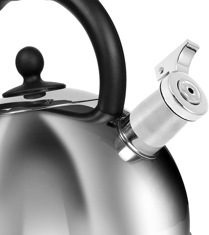 Stainless Steel Whistling Spout Replacement for Tea Kettles Loud Whistle Teapot Nozzle for Easy Boiling and Lightweight Kettle Accessory for Home Use (3.2 cm in diameter)