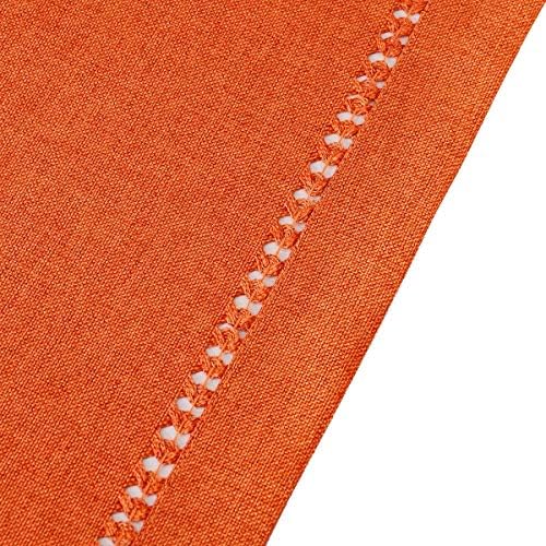 Grelucgo Thanksgiving Holidays Orange Table Runner Or Dresser Scarf, Fall Autumn Decorations(14 x 54 Inch)