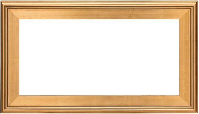 Creative Mark Plein Air Style Frame, Hand Leafed Gold, 12x24-2.75" Wide Moulding with 1/2" Rabbet Depth, Open Back W/O Glazing, Museum Quality, For Art Panels, Stretched Canvas, Pictures & More