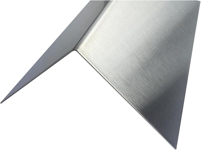 Brushed 304 Stainless Steel Corner Guards, 48" Wall Protectors, 20ga & 16ga, Available in 1/2" to 4", Multi-Pack Options (1, 2, 5, or 10) (2, 4 x 4, 20ga, No Hug Edges)