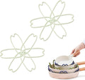 iPROTECT - Stack Expert | Multi-Purpose BPA-Free Silicone Pans & Pots Protector. Set of 2. Trivets for All Cookware Sizes, Protects Coating & Scratches, Dishwasher Safe (Pistachio Green, S)