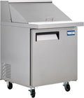 Kratos Commercial Refrigerator, Mega Top Sandwich and Salad Prep Table, 9 pan, 28" W (67K-034)