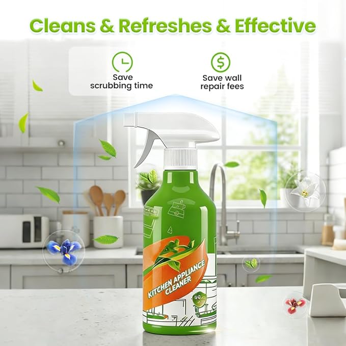 300mL Kitchen Cleaner Spray, 2026 New Cleanse Natural Enzyme Formula to Household Appliances, Clease Multi-Purpose Cleaner, Kitchen Appliance Cleaner for Hold, Stove, Oven, Range Hood (2, 300ml)