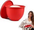 Silicone Bowl Insert Compatible with 5 Qt KitchenAid Tilt-Head Mixer, Food-Grade Non-Slip Bowl Liner, Dishwasher Safe & Easy to Clean Replacement Accessory (Red)