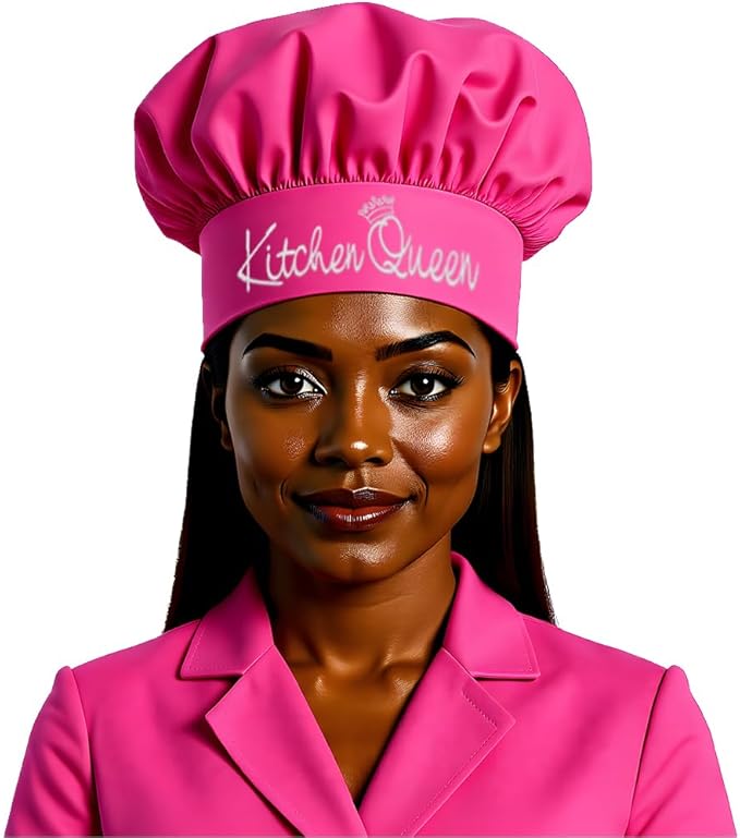 The Apron Place Adjustable Professional Chef Hats, Multiple Personalized Embroidered Designs to Choose from, Made in The USA