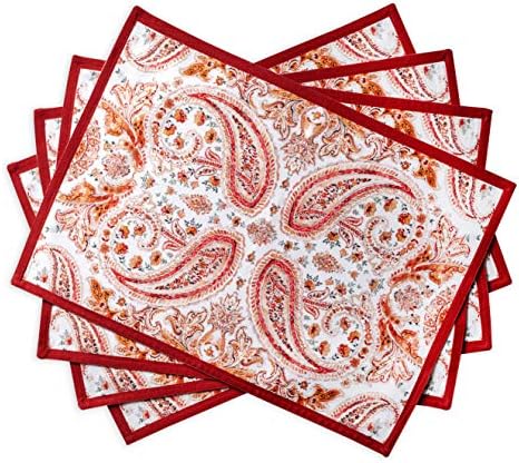 Maison d' Hermine Placemats Set of 4 Reusable 100% Cotton (13"x19")
