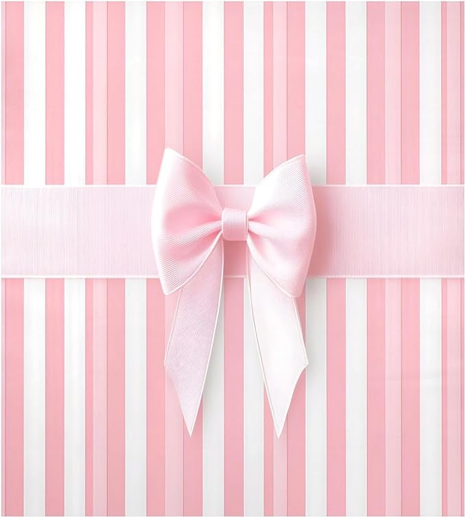 Dishwasher Magnet Cover, Pink Ribbon Bow Magnet Sticker Fridge Panel Decal for Home Kitchen Decor, 23x26in