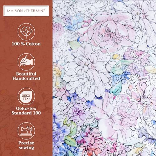 Maison d' Hermine Placemats Set of 4 Reusable 100% Cotton (13"x19")