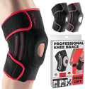 DR. BRACE ELITE Knee Brace with Side Stabilizers & Patella Gel Pads for Maximum Knee Pain Support and knee recovery for men and women-Please Check How To Size Video (Sunrise, Medium)