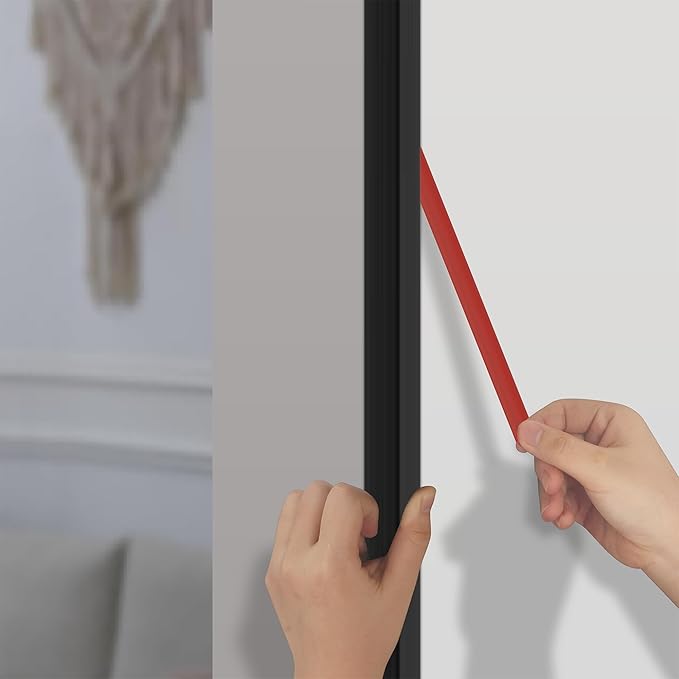 10pcs 57" Aluminum Self-Adhesive Wall Corner Protectors, Wall Furniture Bumper, Safety Baby Proofing Corner Cushion Table Edge，Wide Coverage and Easy to Install - Black