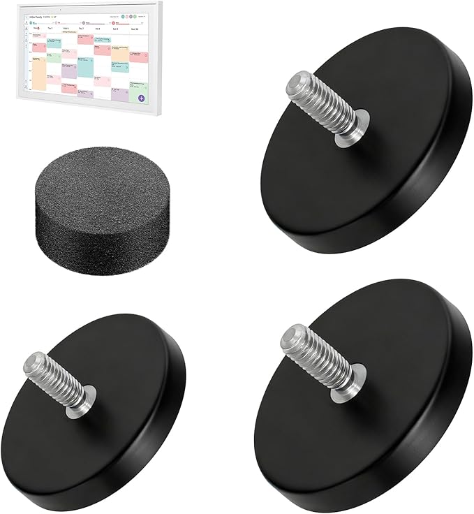 Magnetic Fridge Mount for Skylight 15 Inch Calendar, Refrigerator Calendar Magnet,Rubber Surface Coating to Prevent Scratches, No-Drill, Easy to Install, Convenient to Disassemble, Firm and Secure