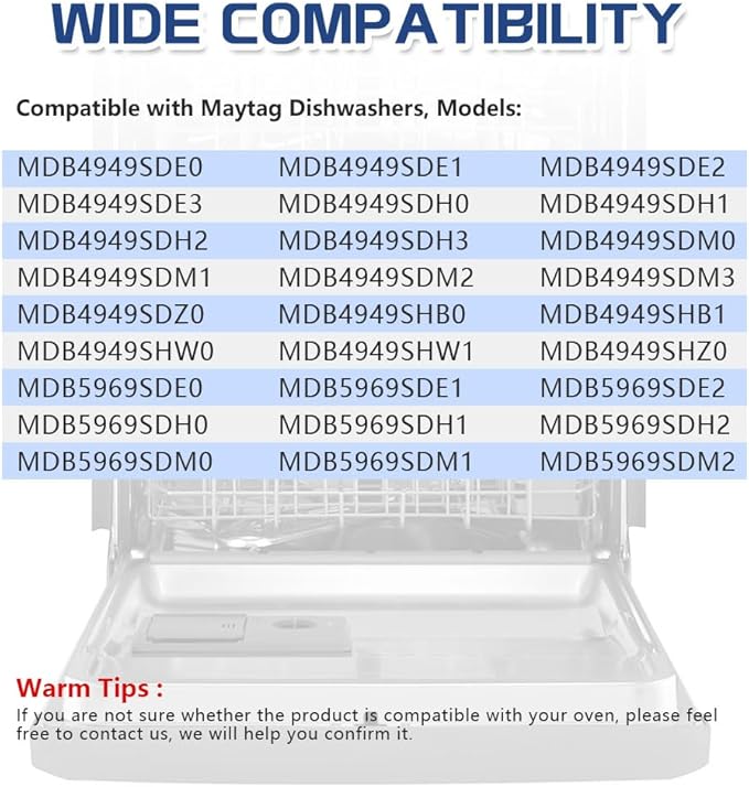 [Upgraded] W10571738 Dishwasher Upper Dishrack Adjuster and Wheel Assembly fit for Maytag/Whirlpool Dishwashers, Replace WPW10571738, 3449627, AP6023130, PS11756470 (2 Pack)