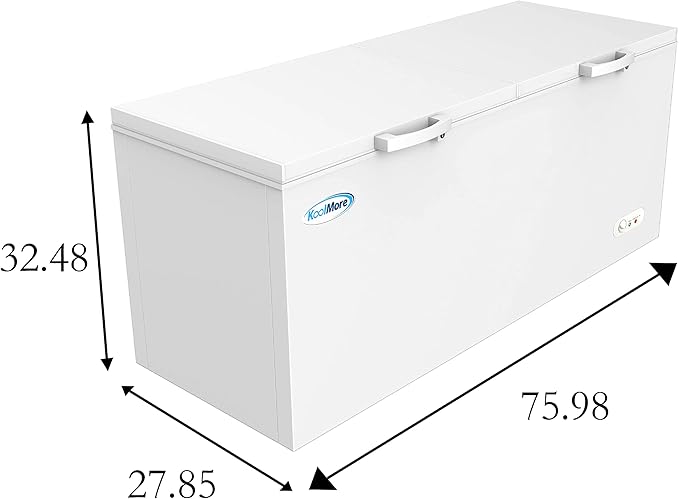 KoolMore SCF-20C Chest Freezer, 20 cu. Ft, White