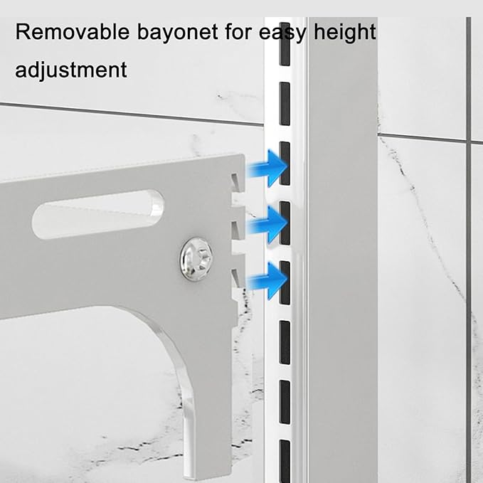 2-Tier Heavy Duty Expandable Kitchen Shelf - Adjustable Countertop Rack for Utensils & Tableware Storage, Microwave Oven Stand with 6 Hooks for Seasoning & Rice Cooker, White