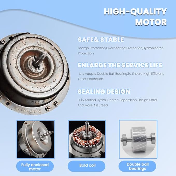 8" Kitchen Exhaust Fan with Variable Speed Controller, 735CFM Wall Mount Ventilation Fans, Metal Attic Exhaust Fan, Small Fume Extractor Ventilation Fan for Kitchen Bathroom Shop Smoking Room Garage