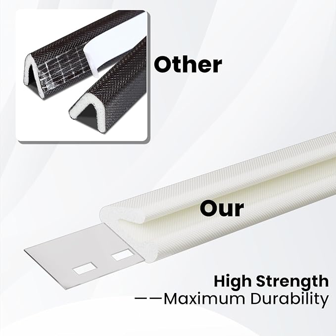 V Shape Thin Foam Weather Stripping Door Frame Seal Strip 33FT Brown, Draft Stopper, Insulation Winter, Weatherstripping, Gap Sealing, Soundproofing, Self-Adhesive Used for Exterior Front Door Side
